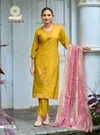 Sanskriti Vol 1 By Passion Tree Roman Shimmer Silk Kurti With Bottom Dupatta